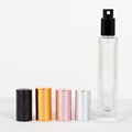 Wholesale Custom Different Colors Cap Luxury Spray Bottle Clear Glass Square Perfume Bottle1