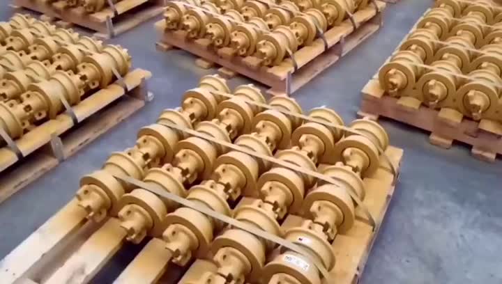 bulldozer track roller