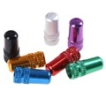 Custom Anodized Aluminum Alloy Logo Tire Stem Valve Caps for French Presta Bicycles1