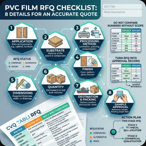 Lista de verificación de solicitudes de cotización de películas de PVC: 8 detalles que los compradores deben enviar para obtener una cotización precisa