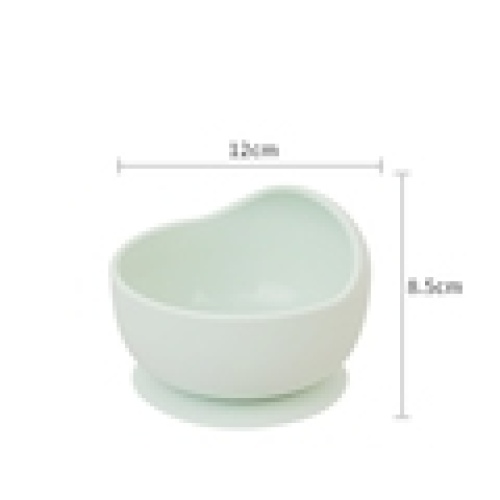 Silicone Spoon Suction Bowl BPA Free Reusable Silicone Baby Plate1