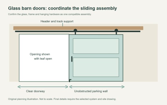 Glass Barn Doors: Sliding Hardware and Glazing Checks