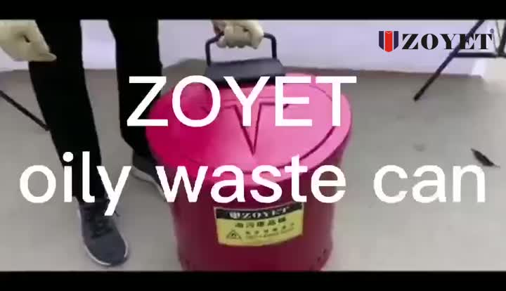 --ZOYET- Fireproof trash can