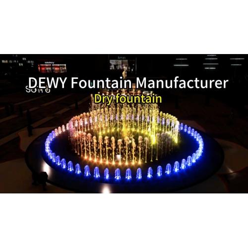 Коммерциялық алаңға арналған ашық құрғақ фонтан