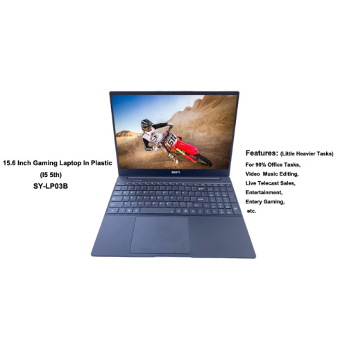 ʻO ka hoʻokūkū hoʻokūkū nui loa 15.6inch Intel I5 5th Portop