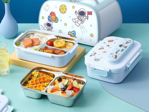 Sanmen Dexin Machinery Co., Ltd. stellt neue Cartoon-Edelstahl-Aufbewahrungsbox mit mehreren Gittern für die Aufbewahrung von Haushaltslebensmitteln vor