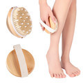 Gloway Hot Sales Natural Boar Exfoliating Bath Shower Brush with Custom Logo1