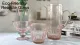 Bubbles rosa riciclata in vetro manico d&#39;acqua brocca brocca