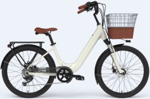 LC01EZ Electric City Bike With Basket 