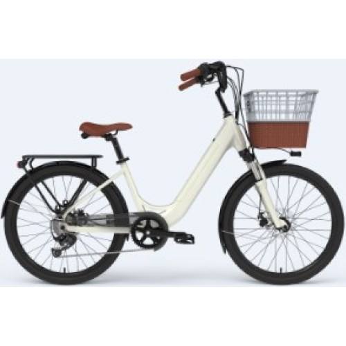 LC01EZ Electric City Bike With Basket 