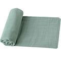 47x47 Inches Roman Green Organic Cotton Swaddle Wraps - Super Soft Baby Muslin Blanket1