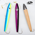 SUPERIORFISHING Real Wood Cedar Plug Rig Salmon Tuna Lure Daisy Chain Fully Rigged1