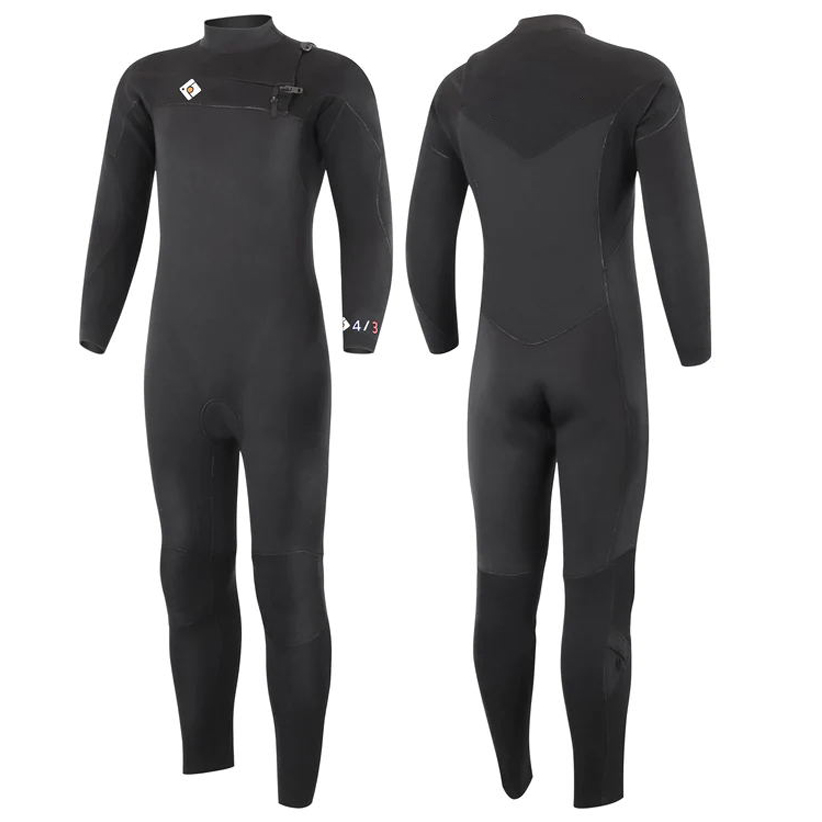 Mens natural rubber 54mm Chest Zip Wetsuit