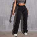 Wholesale Loose Straight Long Pant Casual Women Boyfriend Jeans Cargo for Women1