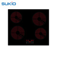 Black Ceramic 4-Burner Induction Hob 220V Household Stove1