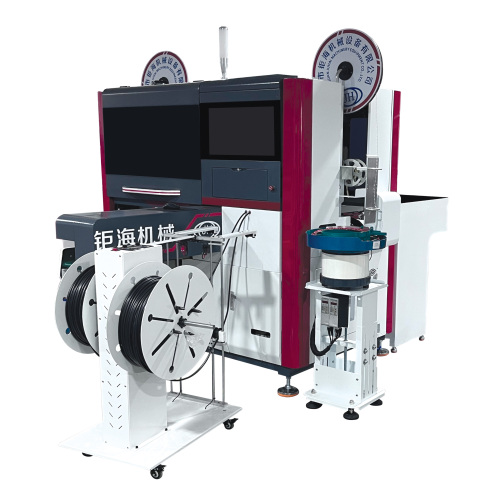 JH-09B-CG Máquina de crimpagem e inserção de dupla face totalmente automática com tubo intermediário