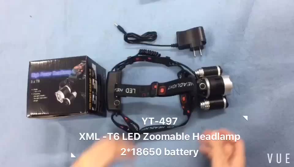 Zoom Powerful Head Lamp XML T6 3LED Camping AA Battery LED Headlamp1