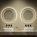 Modern Round LED Mirror with Touch Switch and Smart Features1