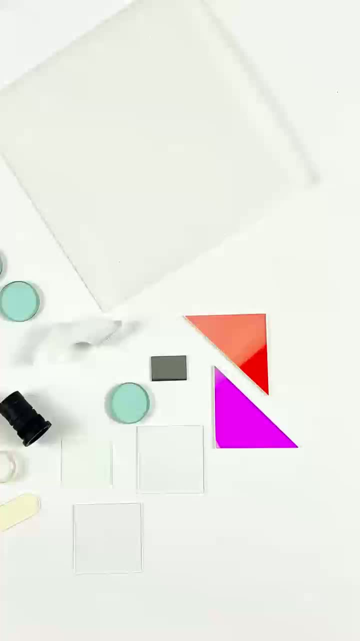 Verre filtrant dichroïque Objectifs personnalisés Verre filtrant jaune