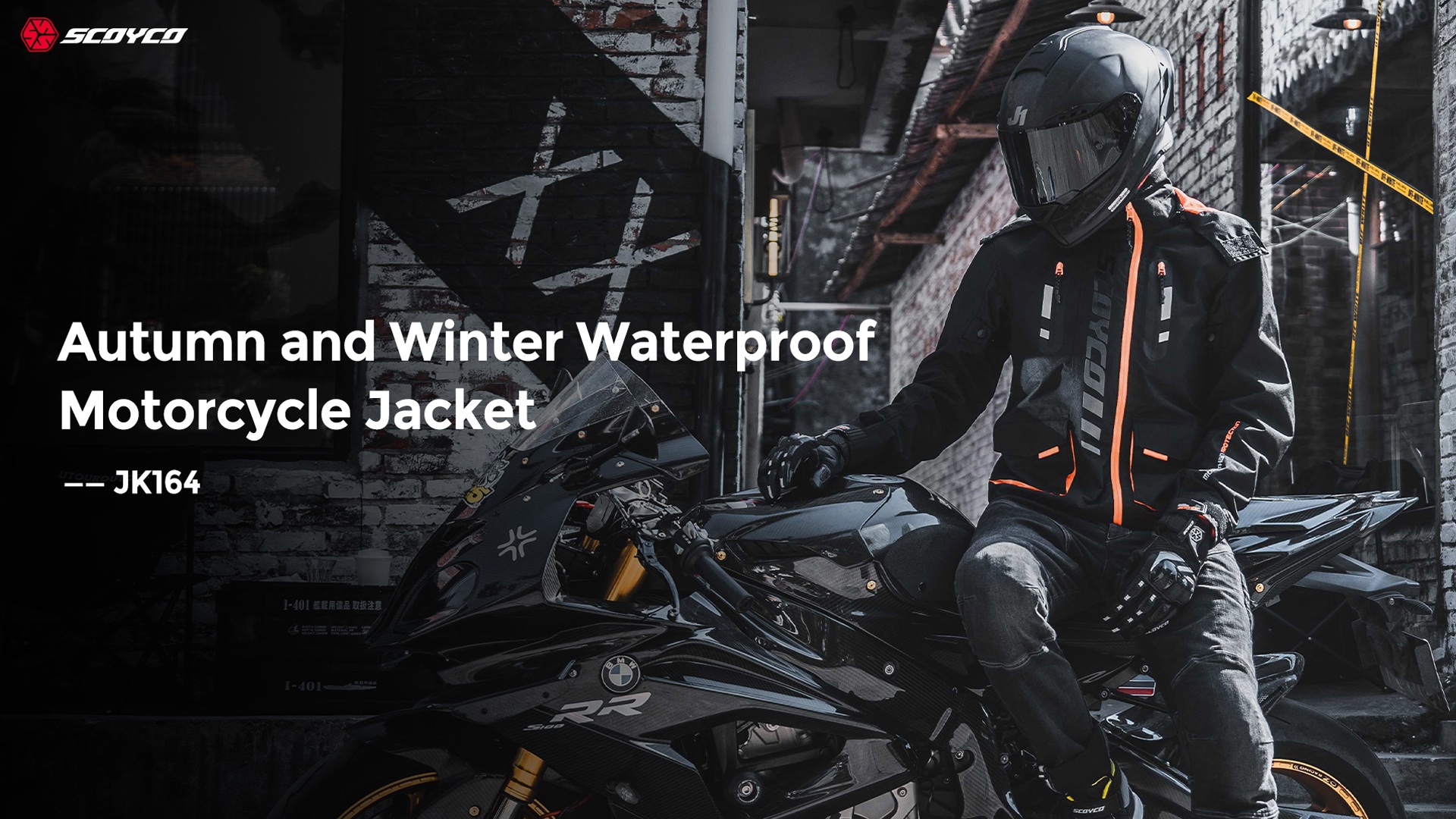 Jacket de motocicleta impermeable de otoño e invierno - JK164