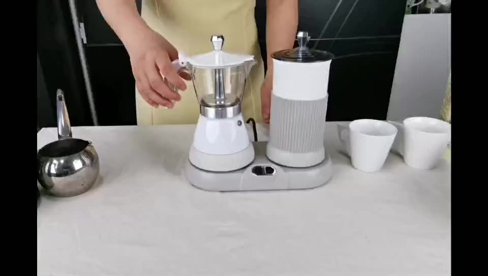 Frother de leite elétrico por atacado com café expresso Pota1