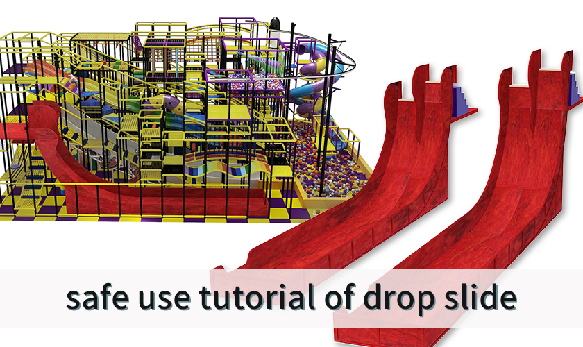 Safe use tutorial of drop slide (red)