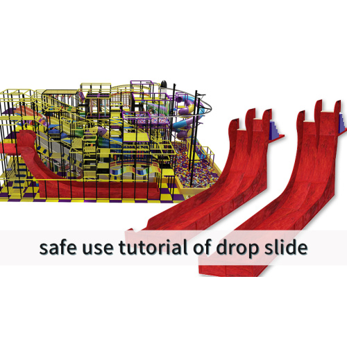 Safe use tutorial of drop slide (red)