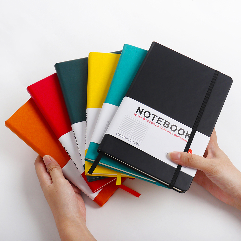 PU notebook in verschillende kleuren