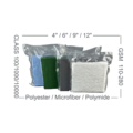 Polygon 1091L 44 Inch Polyester Cotton Lint Free Industrial Cleanroom Wiper1
