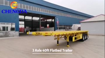 3 AXLE flatbed trailer