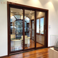 Modern design doors slide double glazed insulation warm edge argon aluminium sliding door commercial1