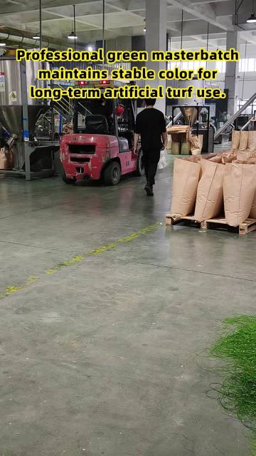 Professional green masterbatchmaintains stable color forlong-term artificial turf use.