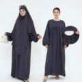 LR895 Tuxtry ماکسی کتانی حجاب معمولی عربی استانبولی مراکشی مسلمان دبی برای پاییز و بهار با پولک های ترکی1