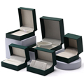 Hanhong Großhandel Custom Logo Schmuck Verpackung Box Ohrringe Halskette Anhänger Ringbox Luxus grüne Schmuck Papierbox1