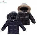 Children 90% White Duck Down Snow Wear Warm Outerwear Winter Jackets Coats New Baby Boy Parka Girls Big Nature Fur Hoodie