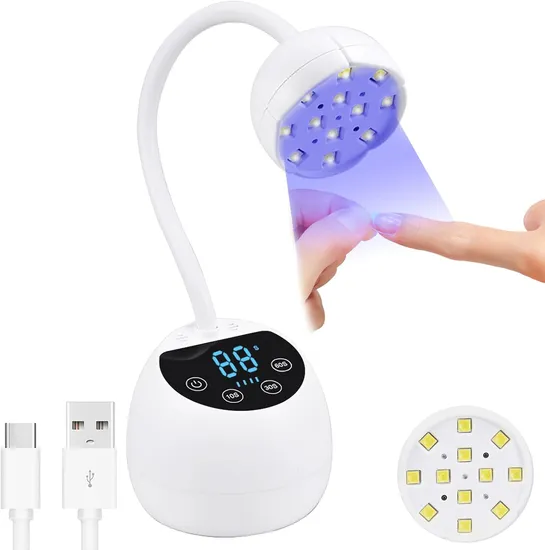 Lámpara de led de lotes de gel de uñas de loto inalámbrico, secador de uñas portátiles1