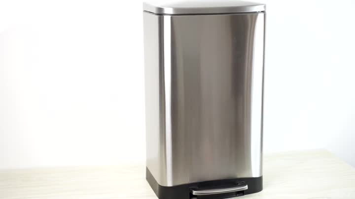 rectangular pedal bin