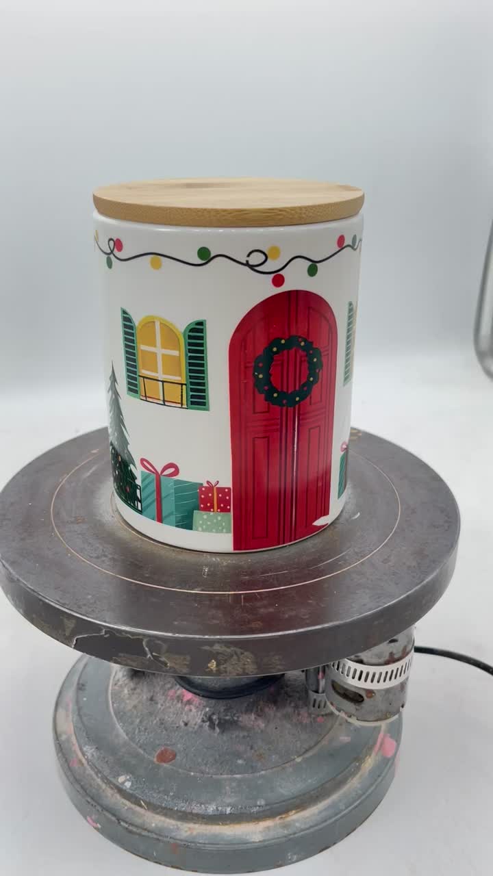 Украшенная баночка для дома