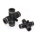 Customizable Pneumatic Couplers: 4/6/8/10/12mm Diameter, 4-Way Cross Joints, and Air Hose Fittings1