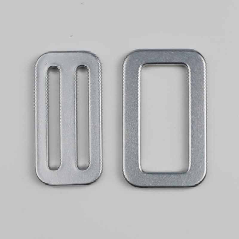 Aluminum Tri Glide Buckle for Webbing/safety Harness Factory Wholesale 40mm Inner Width 9KN Jinsong Stamping 44mm 14g JS-A40031