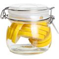 Wide Mouth Square Glass Clip Top Mason Jars Glass Jar With Hinged Sealed Airtight Lid1