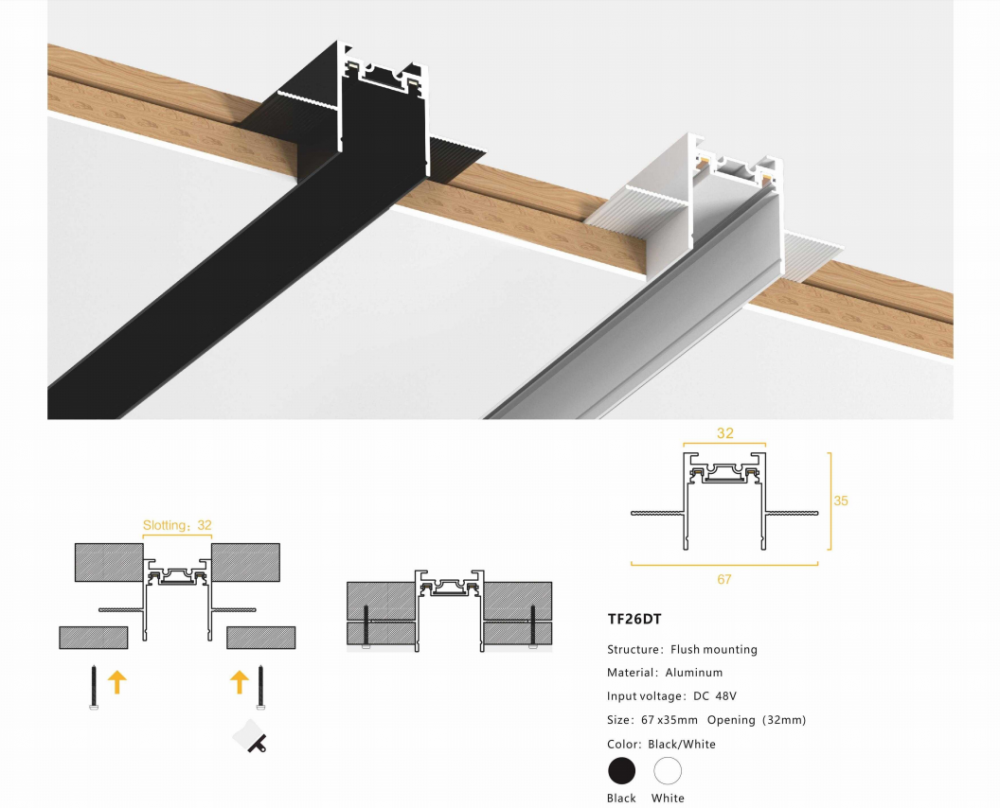 Ultrathin Magnetic Track Light System 6