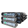 2-6 Tons Steel Crawler Undercarriage Track Chassis with Rubber Shoes for Small Drilling Rigs1