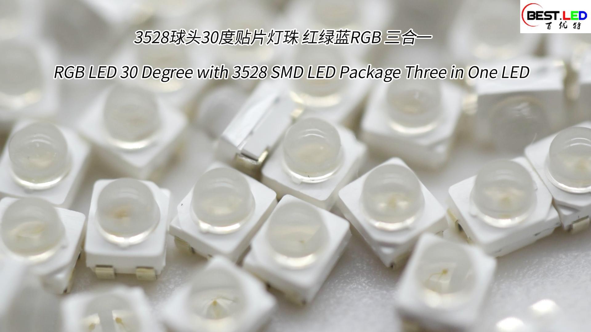 RVB LED 30 degrés avec un package LED SMD 3528