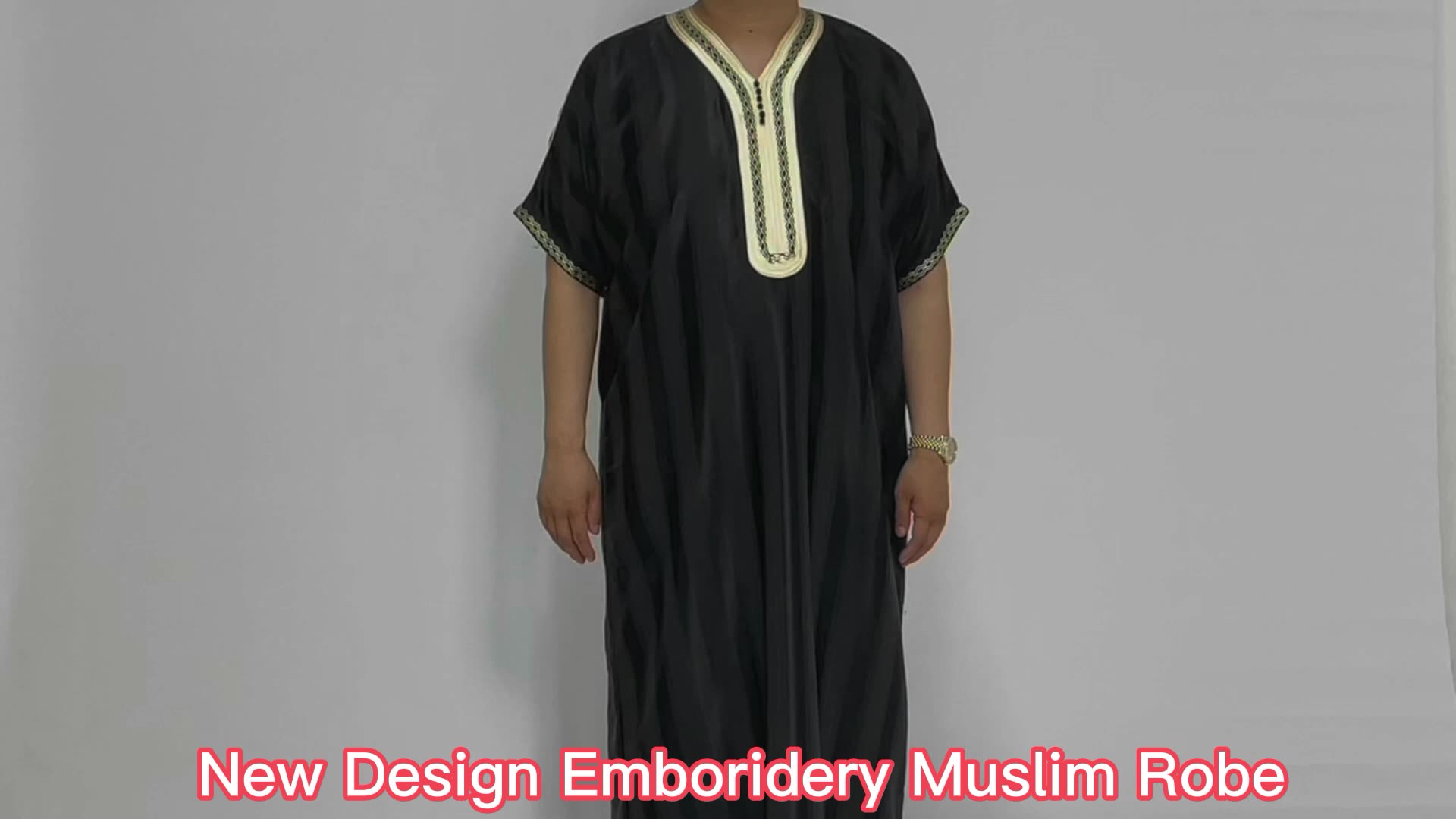 Wysokiej jakości hurtowa odzież islamska thobe dla mężczyzn Jubah muzułmańska sukienka mężczyzna szata jalabiya boubou1