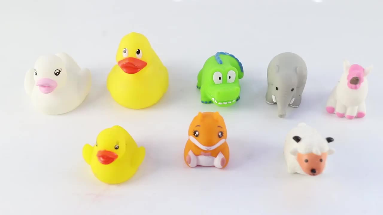 Baby Bath Toy Duck Elephant Bath Toy Animal Pato De Goma Novelty Place Float And Squeak Rubber Bath Toy For Kids1