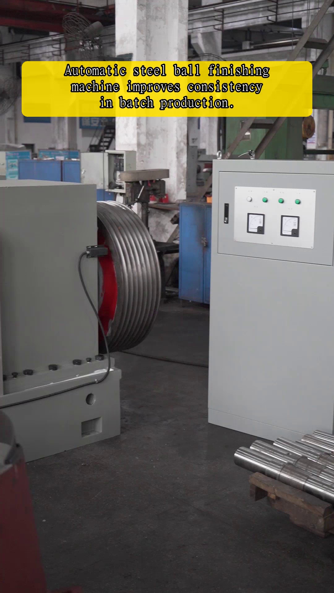 Complete‑test‑report‑delivered‑steel‑ball‑processing‑equipment‑upon‑machine‑delivery‑for‑customer‑quality‑check‑use