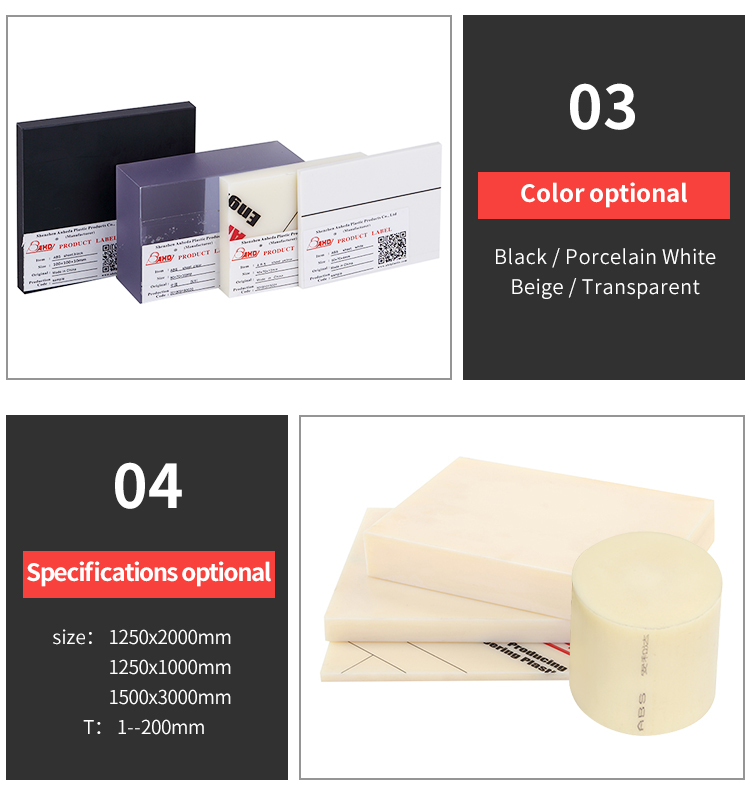 สูญญากาศความต้านทานการกัดกร่อนขึ้นรูป acrylonitrile-butadiene- แผ่นพลาสติก AB