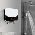 Professional 220V-240V 50/60Hz 5500W Tankless Bathroom Hot Shower Electric Water Heater - New Design Black Plastic Acrylic Panel1