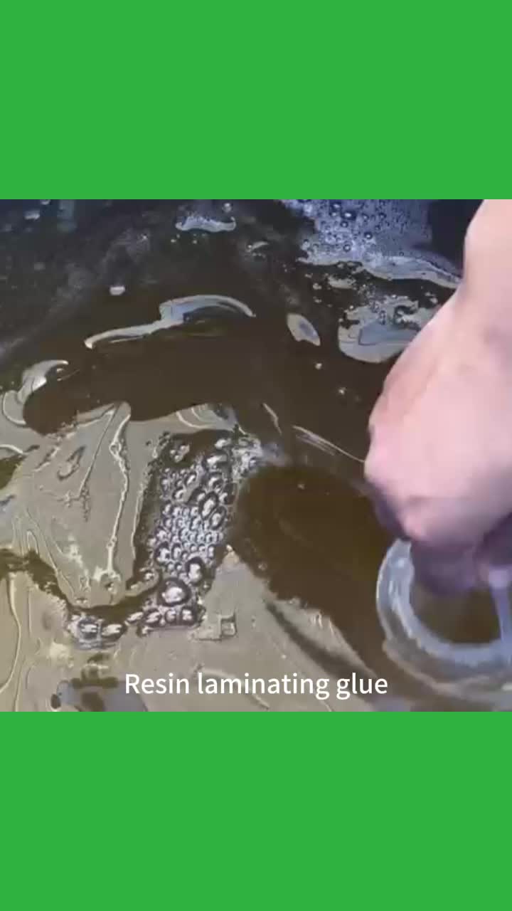 Resin laminating glue
